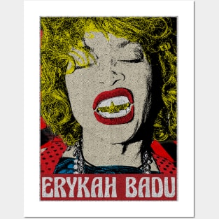 Erykah Badu 80s Pop Art Fan Art Posters and Art